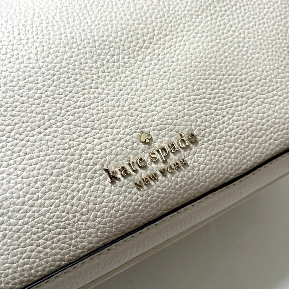 Kate Spade Smoosh Satchel Crossbody Parchment Leather K6047 Hobo Bag NWT